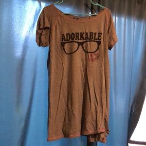 “Adorkable” Long Sleep Shirt